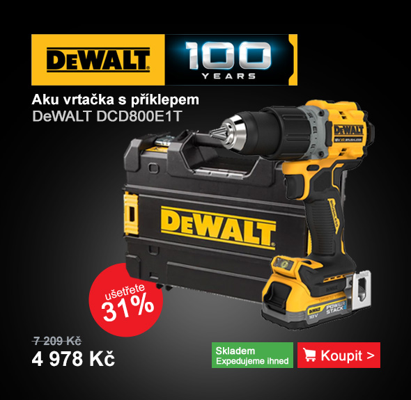 Aku vrtačka 18V 1x1,7Ah DeWALT POWERSTACK DCD800E1T