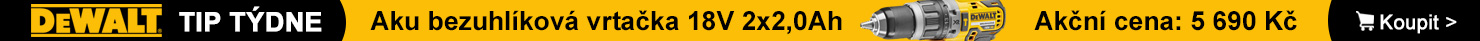 Aku bezuhlíková vrtačka s příklepem 18V XR Li-Ion 2x2,0Ah DeWALT