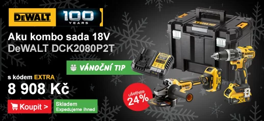 Kombo sada aku nářadí 18V 2x5,0 Ah DeWALT DCK2080P2T