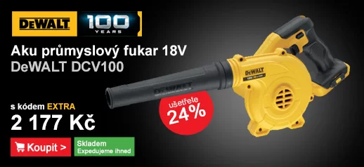 Aku průmyslový fukar 18V bez baterie DeWALT DCV100