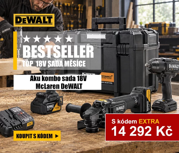 Aku kombo sada 18V/2x5,0Ah DCD86M + DCF99M + DCG45M McLaren DeWA