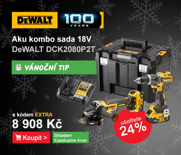 Kombo sada aku nářadí 18V 2x5,0 Ah DeWALT DCK2080P2T