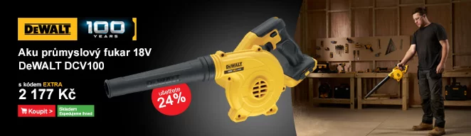 Aku průmyslový fukar 18V bez baterie DeWALT DCV100