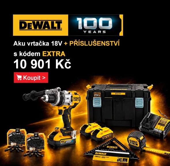 Aku bezuhlíková příklepová vrtačka 18V 2x5,0Ah + příslušenství D