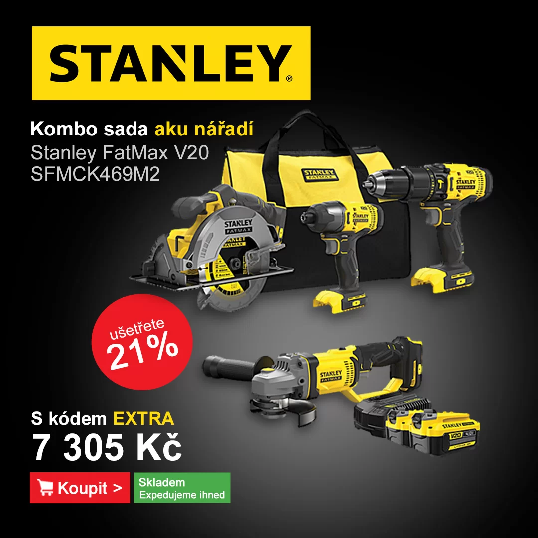 Kombo sada aku nářadí V20 18V 2x4,0Ah Stanley FatMax SFMCK469M2