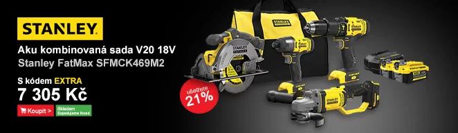 Kombo sada aku nářadí V20 18V 2x4,0Ah Stanley FatMax SFMCK469M2