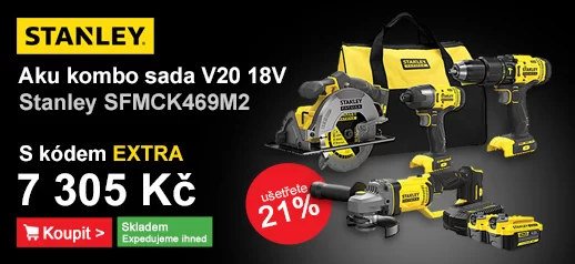 Kombo sada aku nářadí V20 18V 2x4,0Ah Stanley FatMax SFMCK469M2