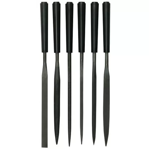 6-ti dílná sada jehlových pilníků 150mm Stanley 0-22-500