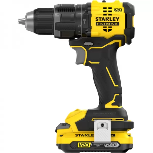 Bezuhlíková aku vrtačka s příklepem 18V/2x2,0Ah STANLEY FATMAX V20 SFMCD716D2T