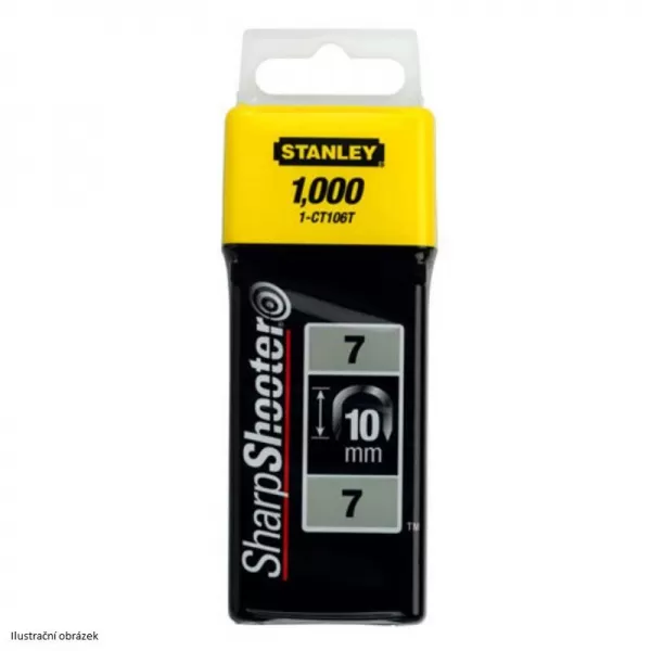 Sponky na kabely TYP 7 CT100, 10mm 1000ks Stanley 1-CT106T