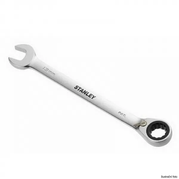 Očkoplochý ráčnový klíč s přepínací páčkou 15mm Stanley 1-13-307