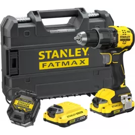 Bezuhlíková aku vrtačka s příklepem 18V/2x2,0Ah STANLEY FATMAX V20 SFMCD716D2T