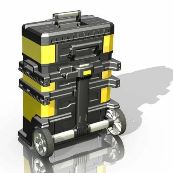 Kovo plastový pojízdný montážní box STANLEY 1-95-621