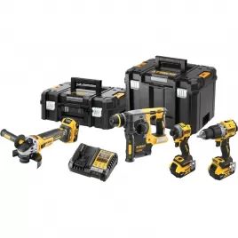 Aku bezuhlíková kombosada nářadí 18V 3x5,0Ah DeWALT DCK429P3T