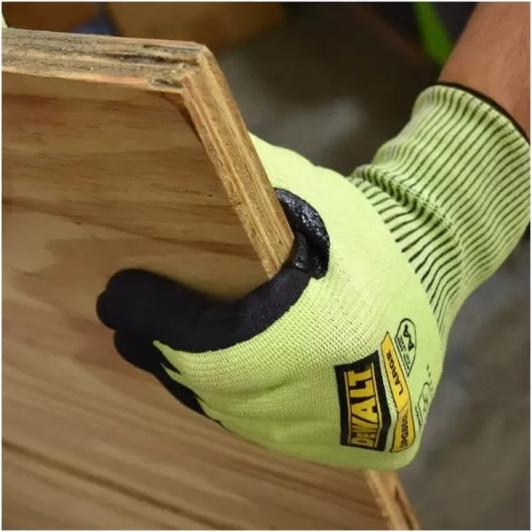 Hi-Vis rukavice s ochranou proti proříznutí DeWALT DPG855L