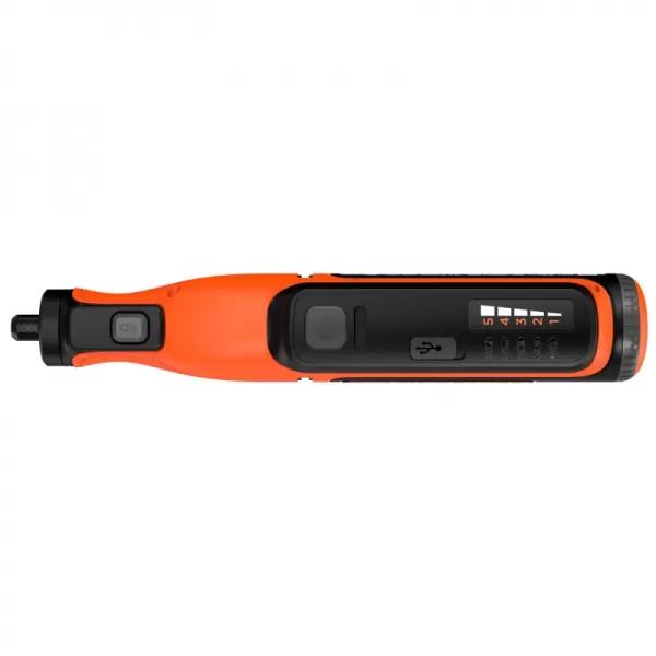 Přímá bruska 7,2V a příslušenství brusných dílů 53 ks, v kufru Black&Decker BCRT8IK