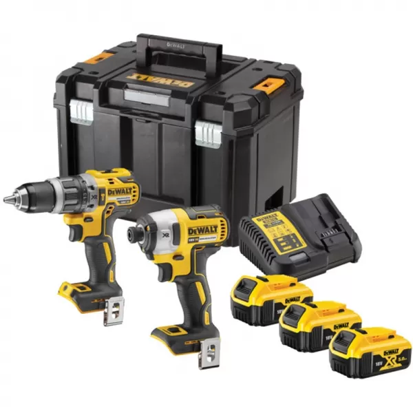 Aku bezuhlíková kombosada nářadí 18V 3x5,0 DeWALT DCK266P3T