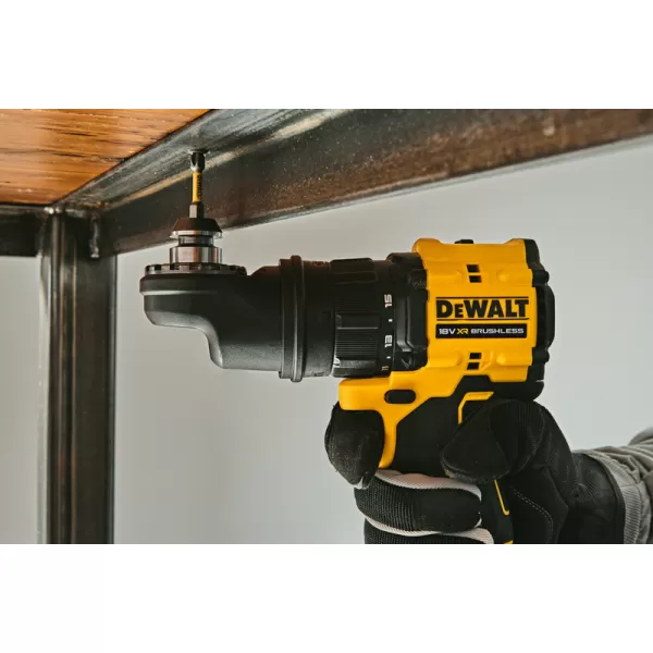 Aku bezuhlíková vícehlavá vrtačka 18V 2x2,0 Ah DeWALT DCD803D2T+ 85-dílná sada bitů a vrtáků DT70762