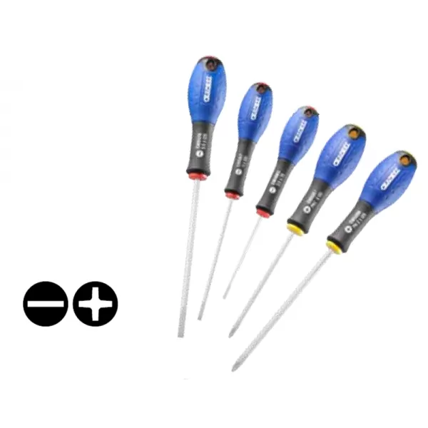 5dílná sada šroubováků ploché + Phillips TONA Expert E160901