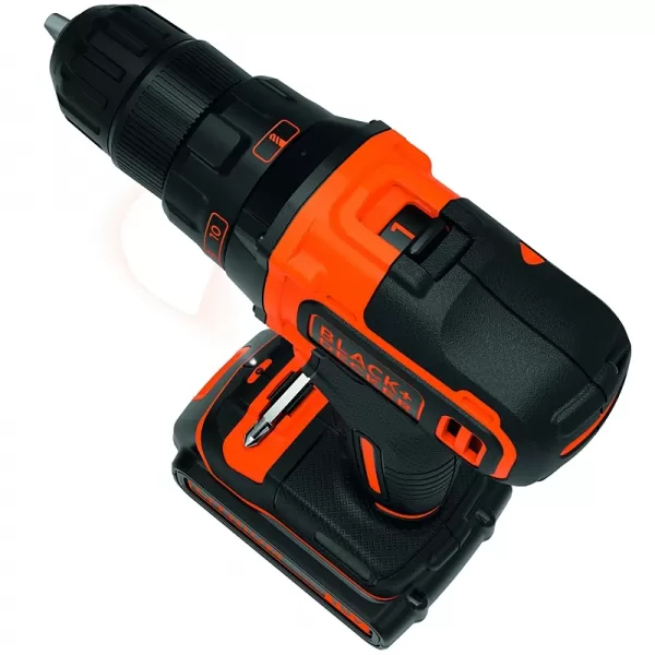 Dvourychlostní aku vrtačka 18V 1,5Ah Black&Decker BDCDD186K