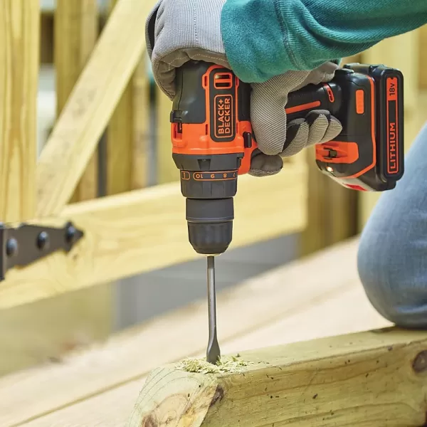 Dvourychlostní aku vrtačka 18V 1,5Ah Black&Decker BDCDD186K