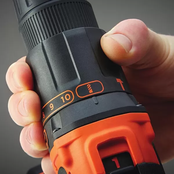 Aku příklepová dvourychlostní vrtačka 18V 1,5Ah Black&Decker BDCHD18