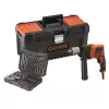 Příklepová vrtačka + 32ks příslušenství Black&Decker BEH850KA32
