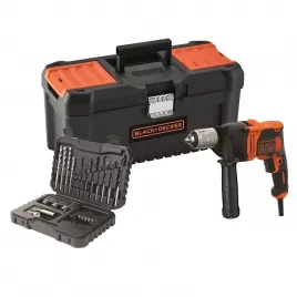 Příklepová vrtačka + 32ks příslušenství Black&Decker BEH850KA32