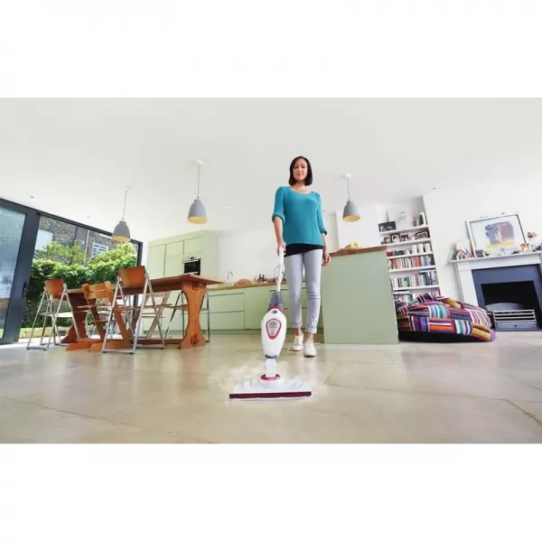 Parní mop 1600W Autoselect 2v1 bílý/červený Black&Decker BDS1616R