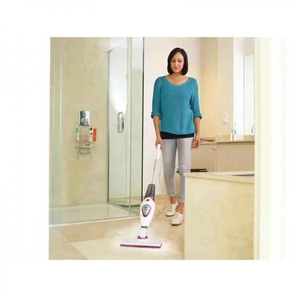 Parní mop 1600W Autoselect 2v1 bílý/červený Black&Decker BDS1616R