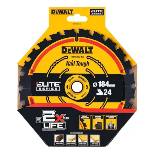 Pilový kotouč 184x16mm 24z ATB +18° DeWALT DT10302