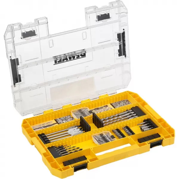 Aku příklepová vrtačka 18V 2x5,0Ah DeWALT DCD805P2T+85dílná sada vrtáků a bitů DT70763