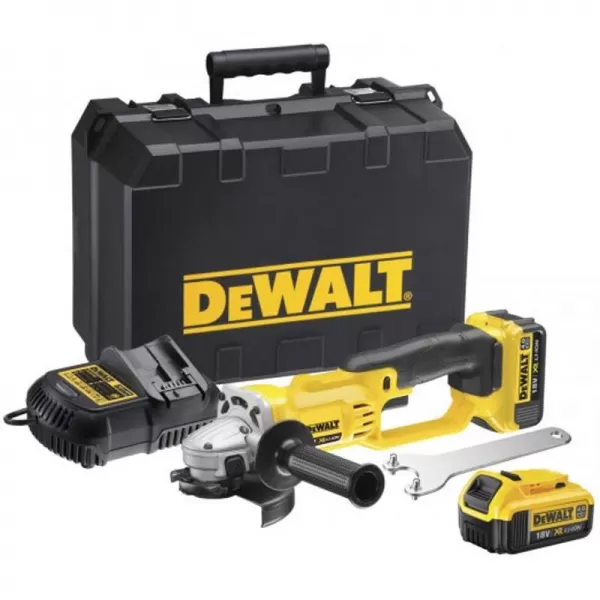 Aku úhlová bruska 125mm 18V XR 2x4,0Ah DeWALT DCG412M2