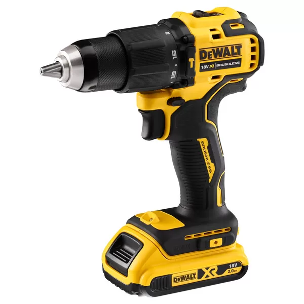 Aku bezuhlíková kombo sada nářadí 18V 2x2,0 Ah XR DeWALT DCK2062D2T