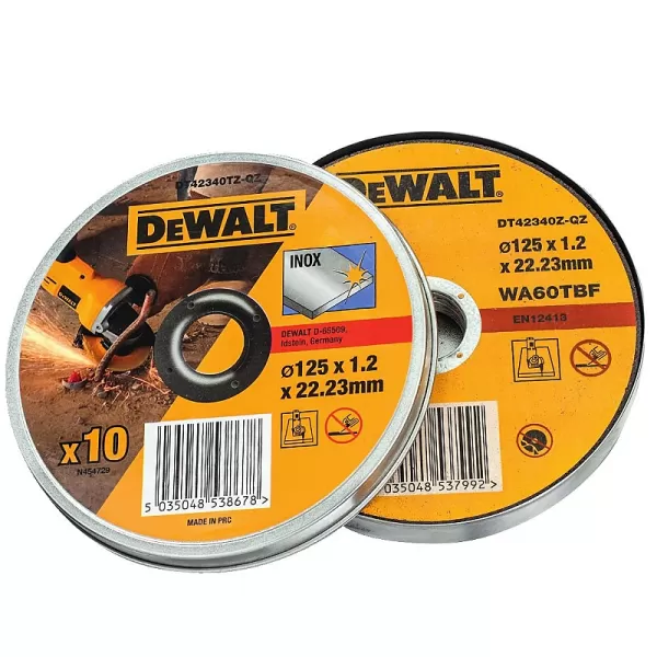 Kotouče do úhlových brusek 125mm DeWALT DT42340TZ 10ks
