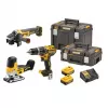 Aku bezuhlíková kombo sada nářadí 18V 2x5,0 Ah XR DeWALT DCK329P2T