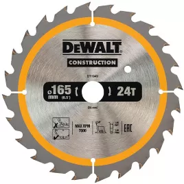 Pilový kotouč 165x20mm, 24 zubů pro aku pily DeWALT DT1949