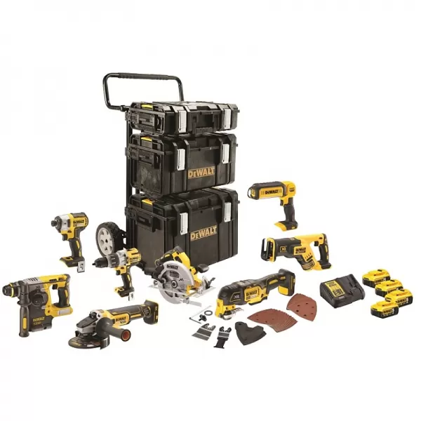 Kombo sada aku nářadí 18V 4x5,0 Ah DeWALT DCK853P4