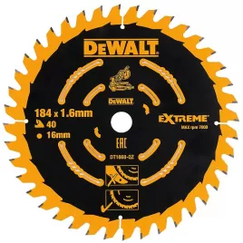 Pilový kotouč 184x16mm 40z ABT +7° DeWALT DT1668