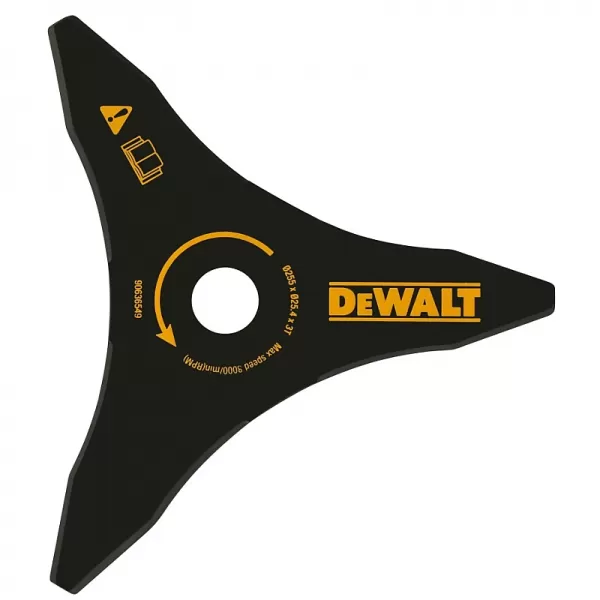 Nůž se třemi ostřími na vysokou trávu a křoví DeWALT DT20653