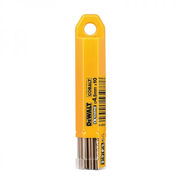 Vrták do kovu HSS-E COBALT 4,5×80mm (10ks) DeWALT DT4927