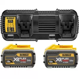 Dvojitá nabíječka + 2x akumulátor 9,0Ah FLEXVOLT DeWALT  DCB132X2