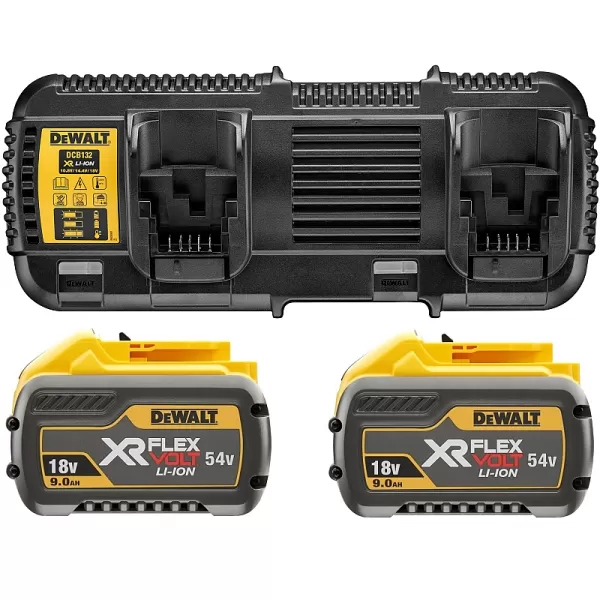 Dvojitá nabíječka + 2x akumulátor 9,0Ah FLEXVOLT DeWALT  DCB132X2