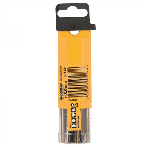 Vrták do kovu HSS-E COBALT 8×117mm (10ks) DeWALT DT4938