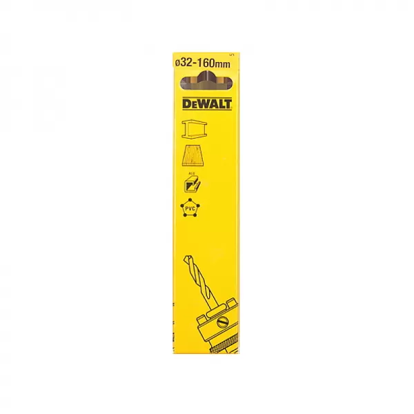 SDS-Plus 32-160mm upínací trn + středový vrták pro bimetalové korunky DeWALT DT8108