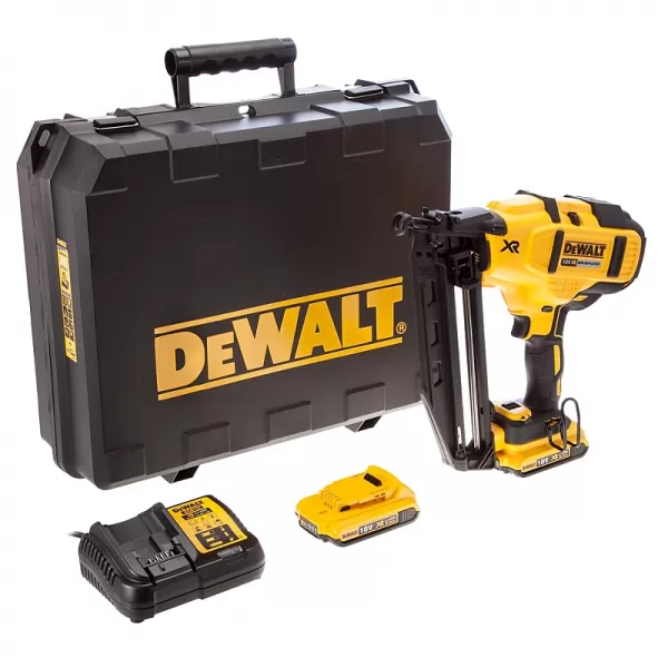 Bezuhlíková nastřelovací pistole 18 V XR Li-Ion 2x2,0 Ah DeWALT DCN660D2