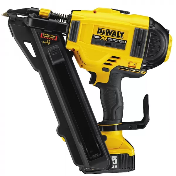 Aku dvourychlostní sponkovačka 2x5,0Ah 18V XR Li-Ion DeWALT DCN693P2