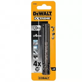 Vrták do kovu HSS-E COBALT 4,0x75mm (2ks) DeWALT DT4904