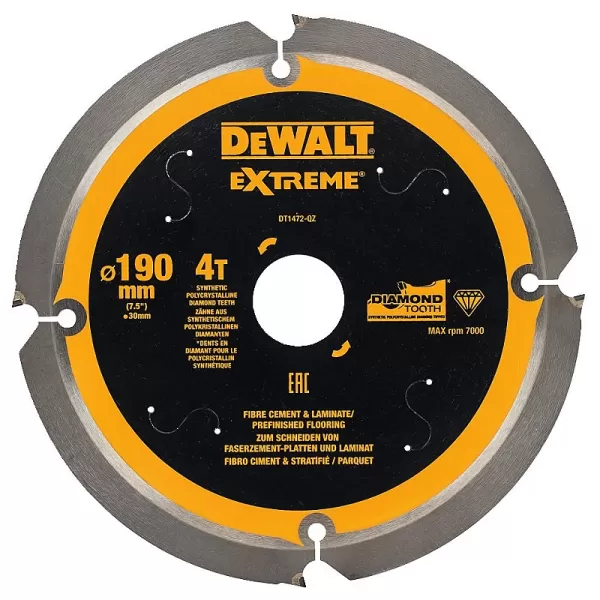 Pilový kotouč pro cementovláknité desky a laminát 190x30mm 4z DeWALT DT1472