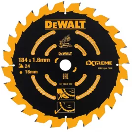 Pilový kotouč 184x16mm 24z ABT +7° DeWALT DT1669